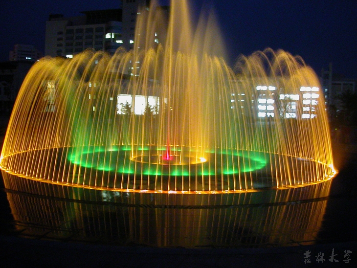 喷泉夜景(前卫南区)